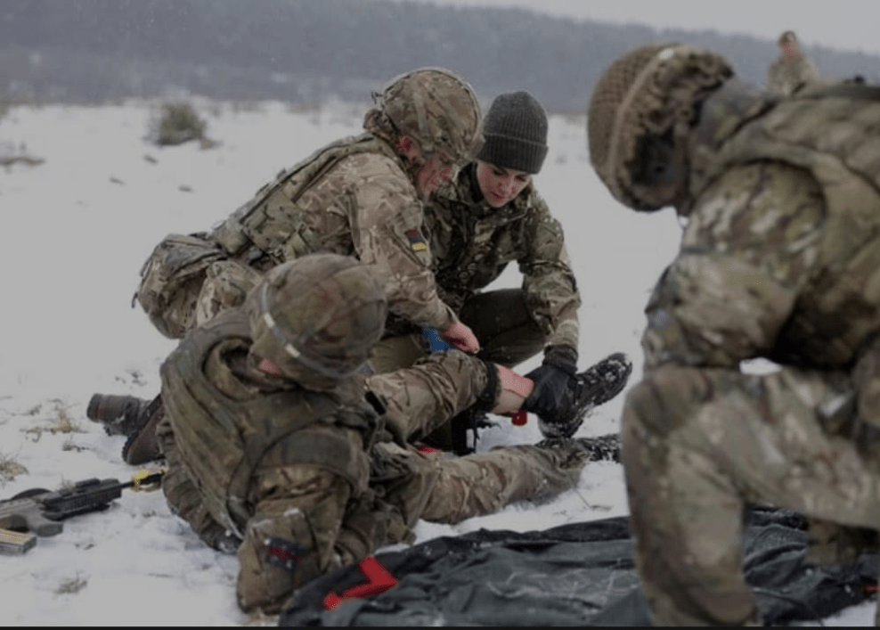 Princess of Wales uses Xtract<sup>TM</sup> to treat battlefield casualties during Salisbury Plain winter training manoeuvres