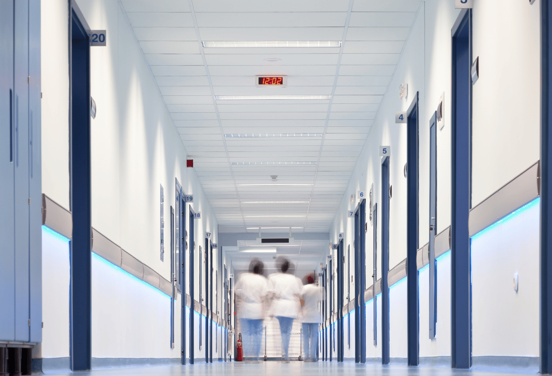 What is vertical evacuation in a Hospital?